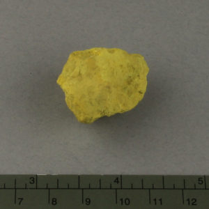 Ancient Egyptian yellow pigment fragment from Amarna dated 1550 – 1295 BC