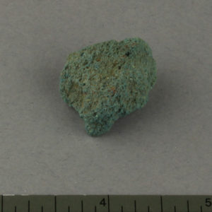 Ancient Egyptian turquoise pigment fragment from Amarna dated 1550 – 1295 BC