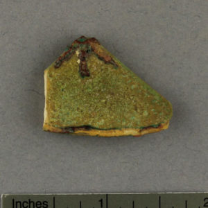 Ancient Egyptian inlay fragment from Amarna dated 1550 – 1295 BC