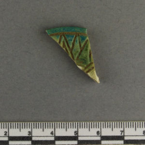 Ancient Egyptian inlay fragment from Amarna dated 1550 – 1295 BC