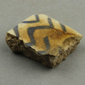 Ancient Egyptian tile fragment from Amarna dated 1550 – 1295 BC