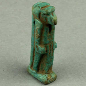 Ancient Egyptian Anubis amulet from Saqqara
 North Saqqara dated 700 – 200 BC