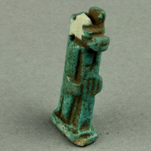 Ancient Egyptian Anubis amulet from Saqqara
 North Saqqara dated 700 – 200 BC