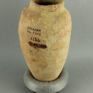 Ancient Egyptian jar from Saqqara dated 664 – 332 BC