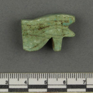 Ancient Egyptian Wadjet eye amulet from Saqqara