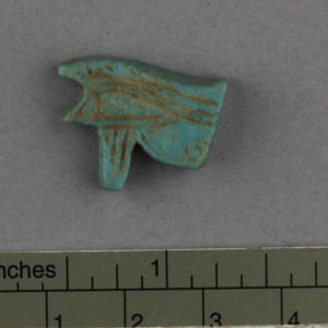 Ancient Egyptian Wadjet eye amulet from Saqqara