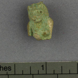 Ancient Egyptian Sakhmet amulet fragment from Saqqara