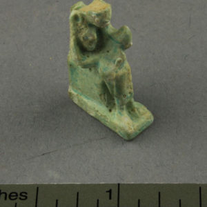 Ancient Egyptian Isis and Horus amulet from Saqqara dated 664 – 332 BC