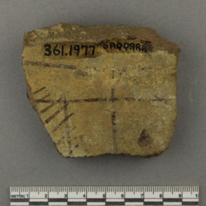 Ancient Egyptian body sherd from Saqqara dated 664 – 332 BC