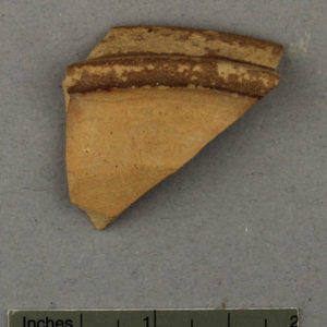 Ancient Egyptian rim sherd from Saqqara dated 30 BC – AD 395