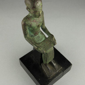 Ancient Egyptian Imhotep figurine dated 664 – 332 BC