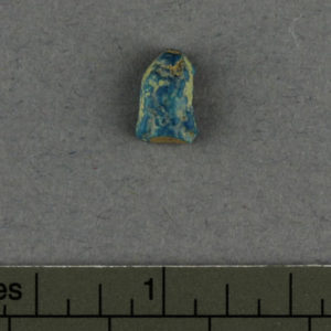 Ancient Egyptian faience fragment from Amarna dated 1550 – 1069 BC