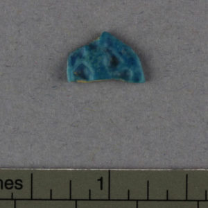 Ancient Egyptian faience fragment from Amarna dated 1550 – 1069 BC