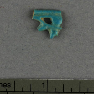 Ancient Egyptian Wadjet eye amulet fragment from Amarna dated 1550 – 1069 BC