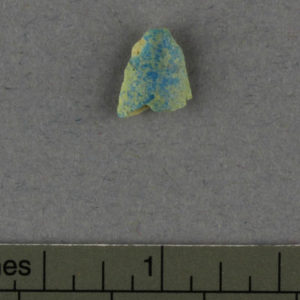 Ancient Egyptian faience fragment from Amarna dated 1550 – 1069 BC