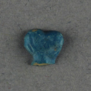 Ancient Egyptian faience fragment from Amarna dated 1550 – 1069 BC