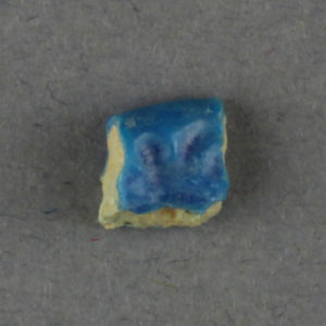 Ancient Egyptian faience fragment from Amarna dated 1550 – 1069 BC