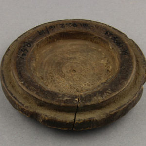 Ancient Egyptian box lid from Qasr Ibrim Nubia dated 16th century