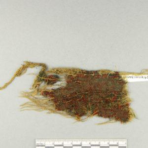 Ancient Egyptian textile fragment from Qasr Ibrim dated AD 550 – 1400