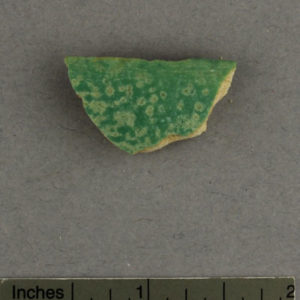 Ancient Egyptian faience fragment from Qaw el Kibir Amarna