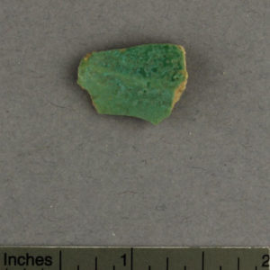 Ancient Egyptian faience fragment from Qaw el Kibir Amarna