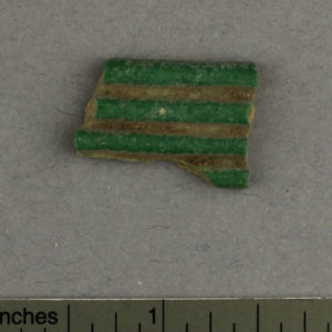 Ancient Egyptian faience fragment from Qaw el Kibir Amarna