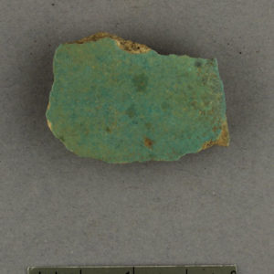 Ancient Egyptian faience fragment from Qaw el Kibir Amarna