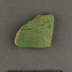 Ancient Egyptian faience fragment from Qaw el Kibir Amarna