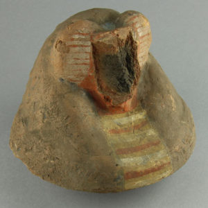 Ancient Egyptian canopic jar lid from Abydos
 D35