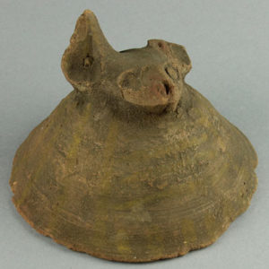 Ancient Egyptian canopic jar lid from Abydos
 D35