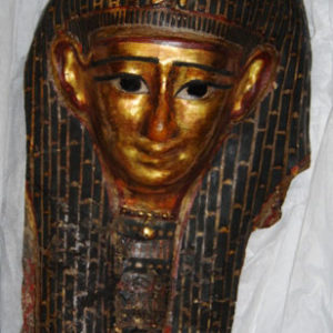 Ancient Egyptian mummy mask probably from Hawara or Gurob dated 332 – 30 BC